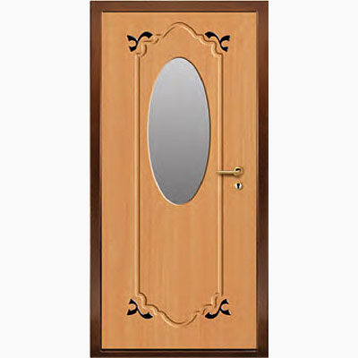 Панель для входных дверей ламинированная с зеркалом ФЛЗ-189